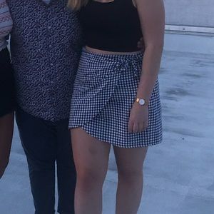 Madewell Gingham Wrap Skirt